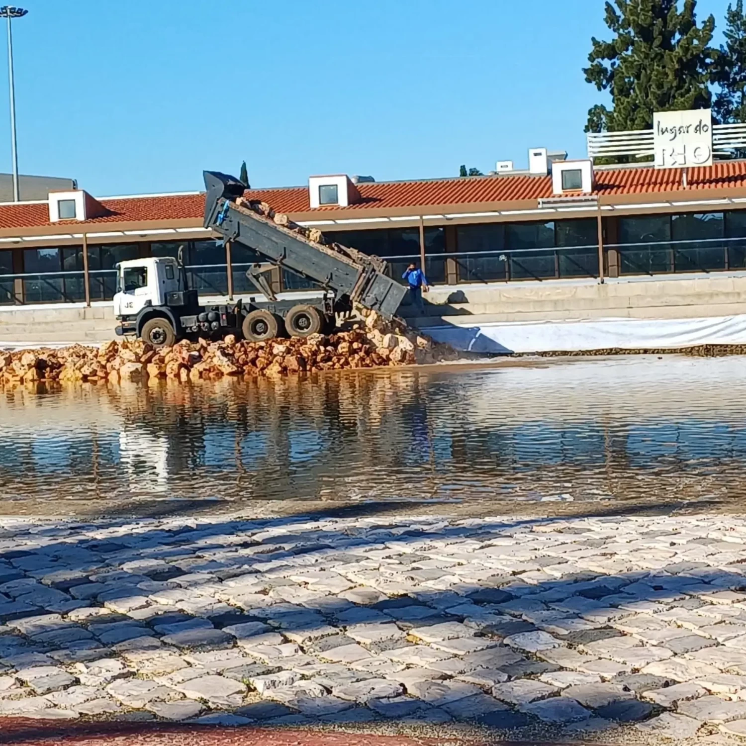muro de suporte aguas